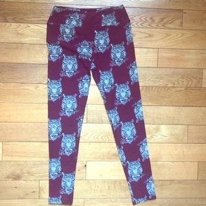 Unicorn owl LLR burgundy leggings! 🦄 🦉🦉🦉NWT